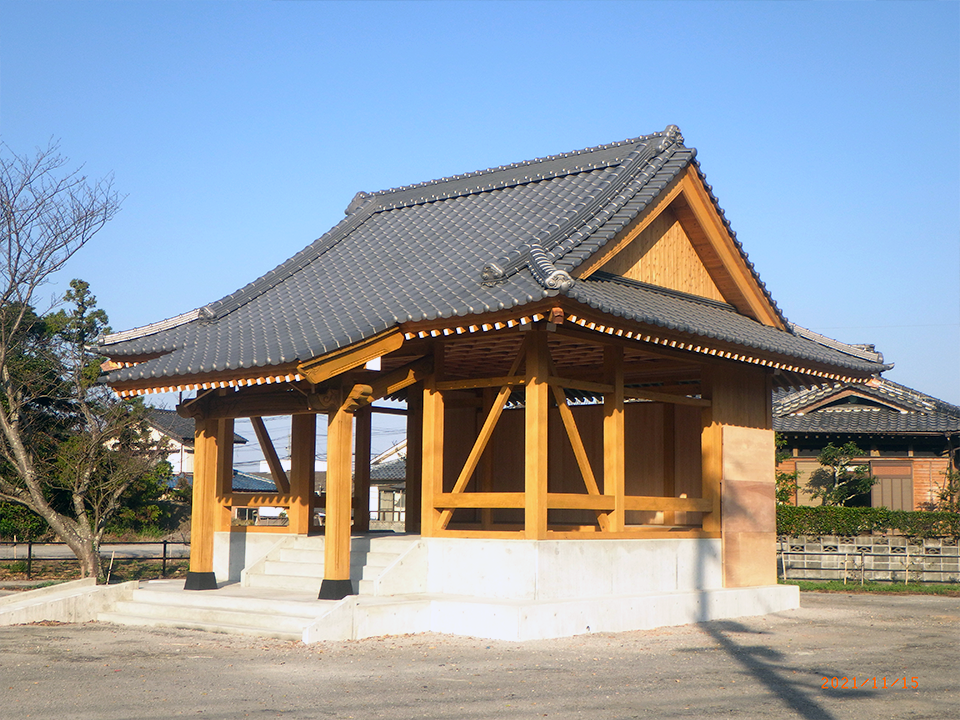 大志生木山神社御旅所新築工事
