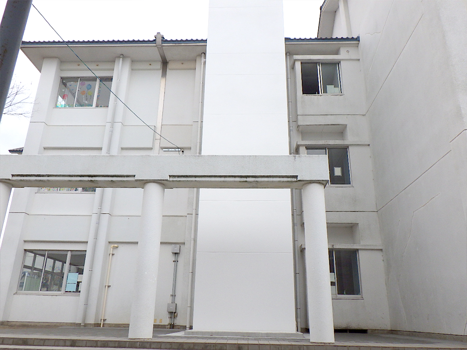 大分市立西中学校北校舎エレベーター設置工事