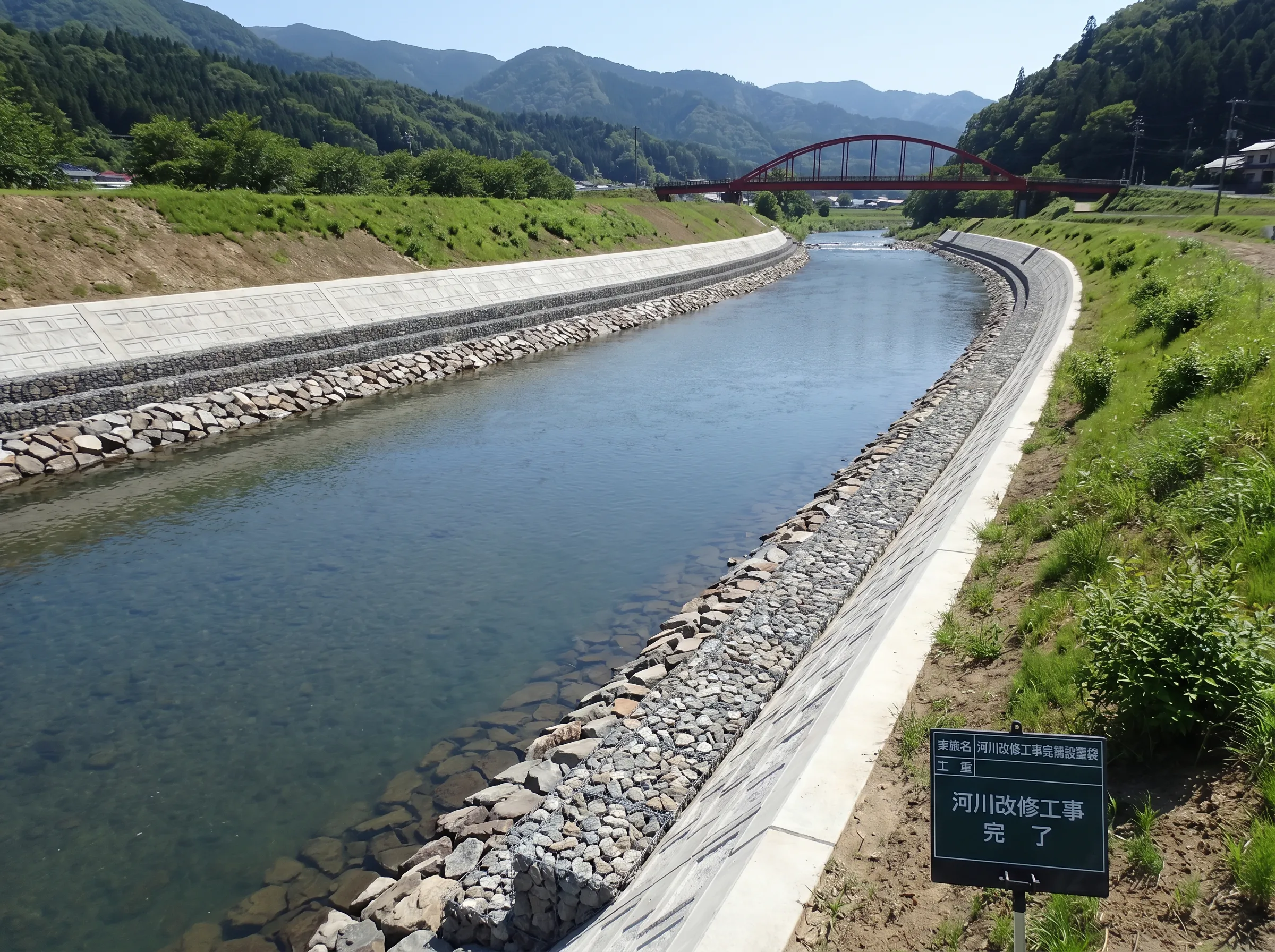 河川護岸整備工事