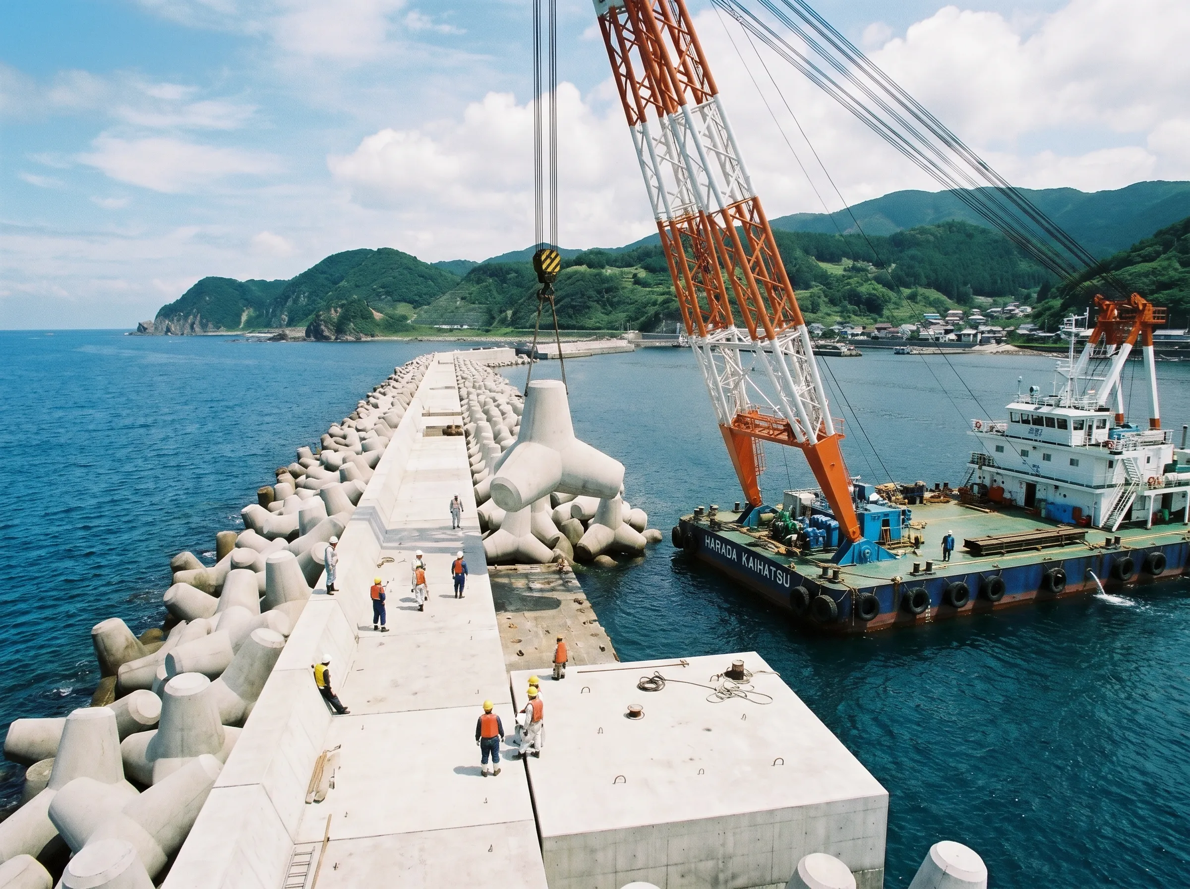 防波堤新設工事